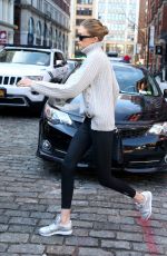 GIGI HADID Shopping at Versace Store in New York 01/15/2018