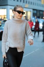 GIGI HADID Shopping at Versace Store in New York 01/15/2018
