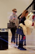 GIGI HADID Shopping at Versace Store in New York 01/15/2018
