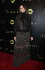 GINA GERSHON at The Alienist Premiere in New York 01/16/2018