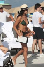 GINEVRA MAVILLA in Bikini at a Beach in Miami 12/31/2017