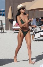 GINEVRA MAVILLA in Bikini at a Beach in Miami 12/31/2017