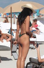 GINEVRA MAVILLA in Bikini at a Beach in Miami 12/31/2017