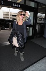 GOLDIE HAWN at LAX Airport in Los Angeles 01/08/2018