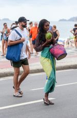GRACE MAHARY at Ipanema Beach in Rio De Janeiro 01/04/2018