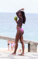 GRACE MAHARY at Ipanema Beach in Rio De Janeiro 01/04/2018