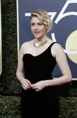 GRETA GERWIG at 75th Annual Golden Globe Awards in Beverly Hills 01/07/2018