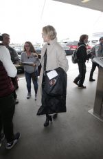 GRETA GERWIG at LAX Airport in Los Angeles 01/08/2018
