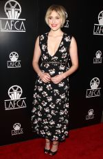 GRETA GERWIG at Los Angeles Film Critics Association Awards 01/13/2018