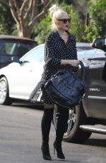 GWEN STEFANI Arrives to Church in Los Angeles 01/07/2018