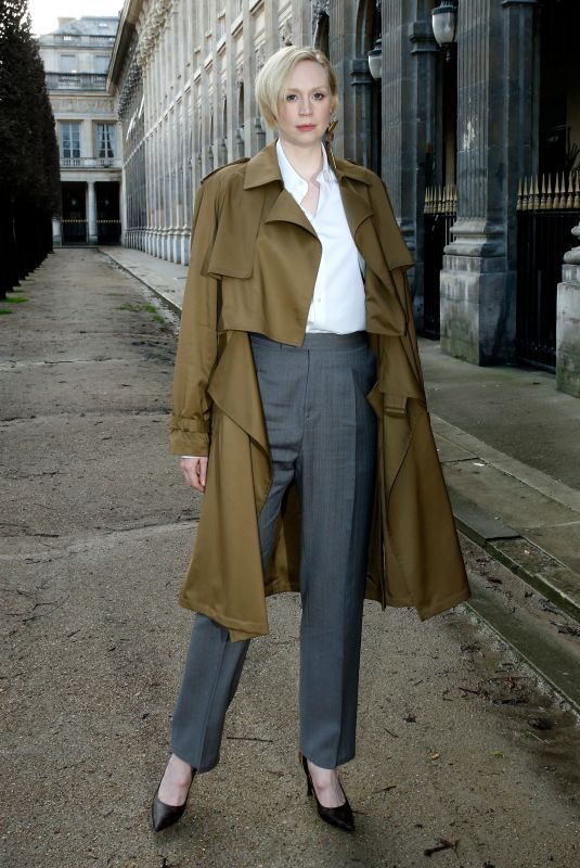 GWENDOLINE CHRISTIE at Louis Vuitton Menswear Fall/Winter 2018/2019 Fashion Show in Paris 01/18/2018