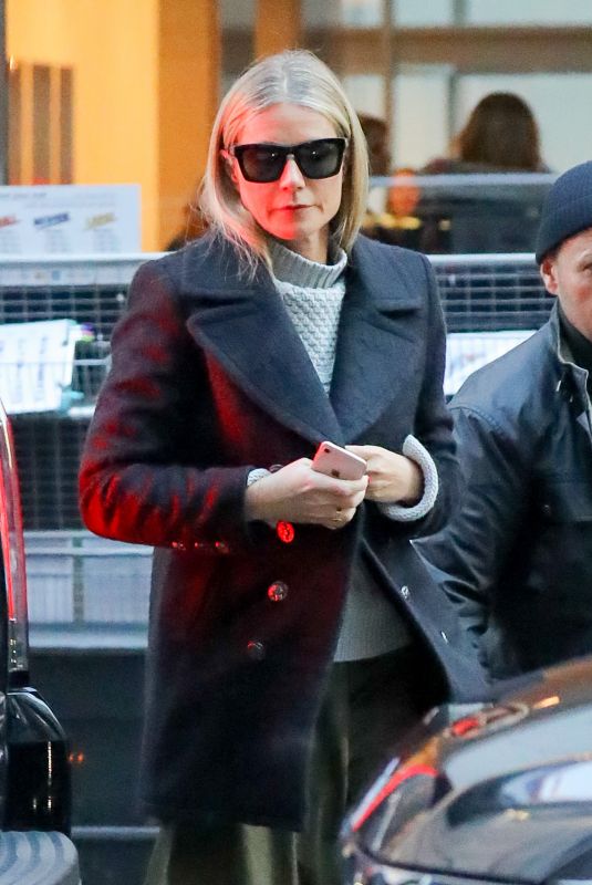 GWYNETH PALTROW Leaves Late Show with Stephen Colbert in New York 01/25/2018