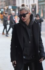 HAILEY BALDWIN Arrives at Bella Hadid