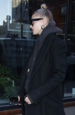 HAILEY BALDWIN Arrives at Bella Hadid