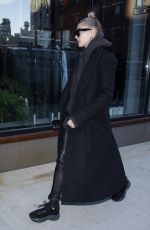 HAILEY BALDWIN Arrives at Bella Hadid