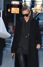 HAILEY BALDWIN Arrives at Bella Hadid