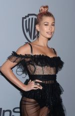 HAILEY BALDWIN at Instyle and Warner Bros Golden Globes After-party in Los Angeles 01/07/2018