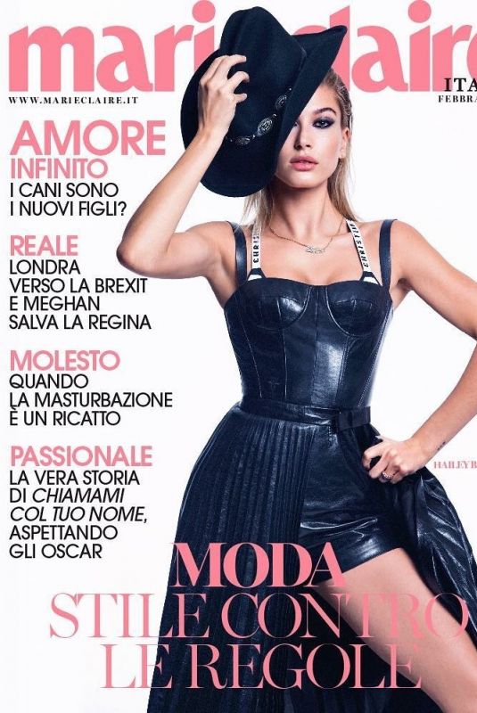 HAILEY BALDWIN for Marie Claire Magazine, Italy February 2018