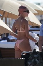 HAILEY BALDWIN in Bikini on the Beach in Miami 01/01/2018