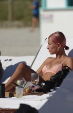 HAILEY BALDWIN in Bikini on the Beach in Miami 01/01/2018