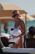 HAILEY BALDWIN in Bikini on the Beach in Miami 01/01/2018