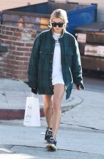 HAILEY BALDWIN Leaves Pressed Juice in Los Angeles 01/11/2018