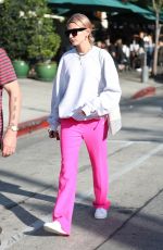 HAILEY BALDWIN Out for Breakfast at Urth Caffe in West Hollywood 01/12/2018