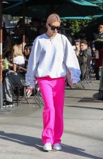 HAILEY BALDWIN Out for Breakfast at Urth Caffe in West Hollywood 01/12/2018