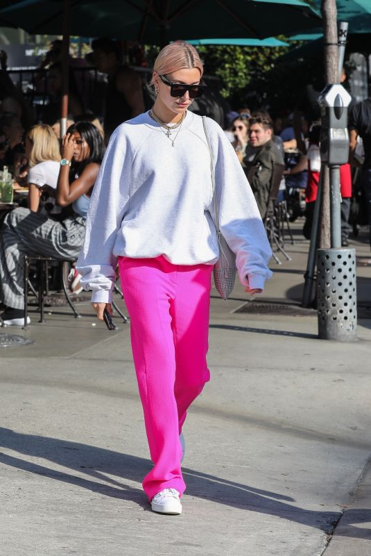 HAILEY BALDWIN Out for Breakfast at Urth Caffe in West Hollywood 01/12/2018