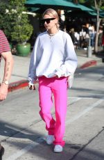 HAILEY BALDWIN Out for Breakfast at Urth Caffe in West Hollywood 01/12/2018