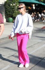 HAILEY BALDWIN Out for Breakfast at Urth Caffe in West Hollywood 01/12/2018