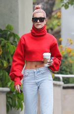 HAILEY BALDWIN Out for Coffee in Los Angeles 01/08/2018
