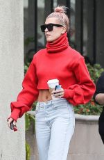 HAILEY BALDWIN Out for Coffee in Los Angeles 01/08/2018
