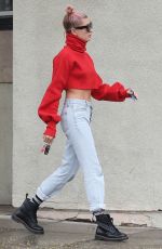 HAILEY BALDWIN Out for Coffee in Los Angeles 01/08/2018