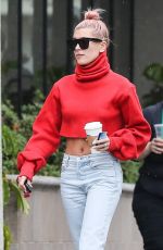 HAILEY BALDWIN Out for Coffee in Los Angeles 01/08/2018
