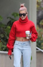 HAILEY BALDWIN Out for Coffee in Los Angeles 01/08/2018