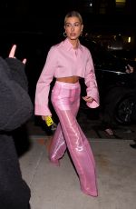 HAILEY BALDWIN Out for Dinner at Carbone in New York 01/26/2018