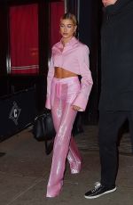 HAILEY BALDWIN Out for Dinner at Carbone in New York 01/26/2018