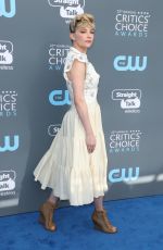 HALEY BENNETT at 2018 Critics’ Choice Awards in Santa Monica 01/11/2018
