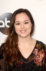 HAYLEY ORRANTIA at ABC All-star Party at TCA Winter Press Tour in Los Angeles 01/08/2018