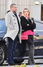 HELEN FLANAGAN on the Set of Coronation Street in Manchester 01/22/2018