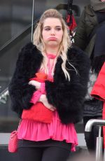 HELEN FLANAGAN on the Set of Coronation Street in Manchester 01/22/2018