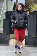 HELENA BONHAM CARTER Out and About in Hampstead 01/20/2018