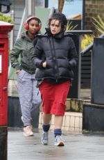 HELENA BONHAM CARTER Out and About in Hampstead 01/20/2018