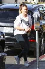 HILARY DUFF at Alfred Coffe in Studio City 01/15/2018