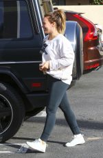 HILARY DUFF at Alfred Coffe in Studio City 01/15/2018