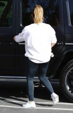 HILARY DUFF at Alfred Coffe in Studio City 01/15/2018