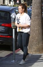 HILARY DUFF at Alfred Coffe in Studio City 01/15/2018