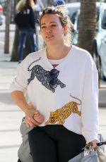 HILARY DUFF at Alfred Coffe in Studio City 01/15/2018