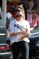 HILARY DUFF at Alfred Coffe in Studio City 01/15/2018
